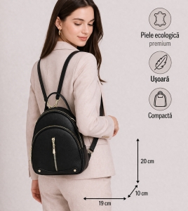 Geanta tip rucsac, Perdita GT2488, Negru - Img 2