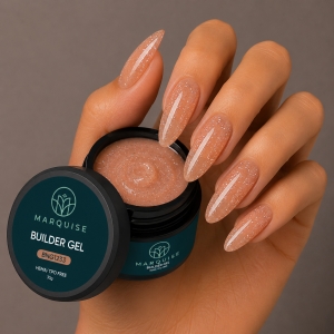 Gel UV Constructie Unghii HEMA/TPO FREE, Marquise, Glitter BNG1233, 30 g - Img 2