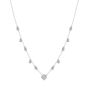 Lantisor argint 925, JW1764, model elegant, placat cu rodiu