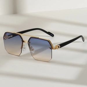 Ochelari de soare unisex, SG189, Albastru - Img 3