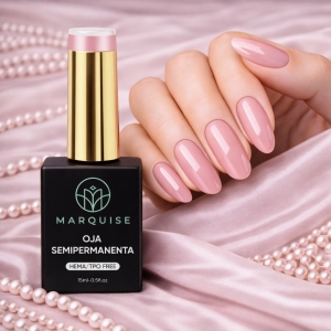 Oja semipermanenta HEMA/TPO FREE, Marquise, Nude LTS017, 15 ml - Img 2