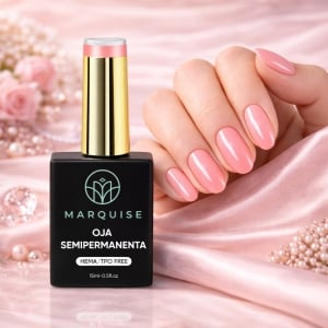 Oja semipermanenta HEMA/TPO FREE, Marquise, Pure Color JY112, 15 ml - Img 2