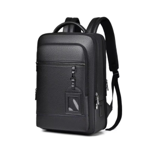 Rucsac bărbați, compartiment laptop, port USB, buzunar frontal, negru