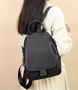 Rucsac de dama, Persephone GT2741, piele naturala, Negru - Img 4