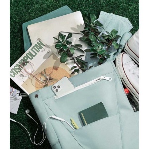 Rucsac unisex, Delaney GT2375, Verde deschis/Verde - Img 2