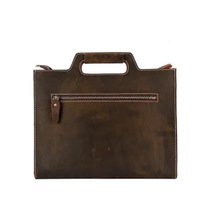Servieta unisex, Azarias GT3107, piele naturala, Negru - Img 3