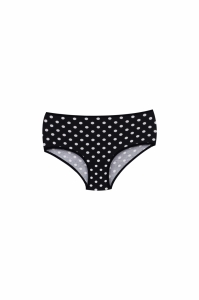 Set 5 perechi de chiloti din bumbac, pentru dama, 43500, Crem/Negru - Img 6