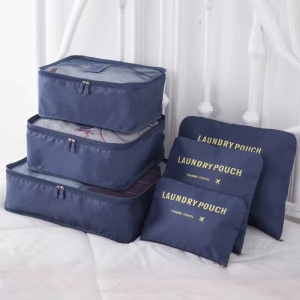 Set 6 Organizatoare pentru Bagaj si Calatorie, AC061, Bleumarin