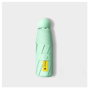Umbrela pentru ploaie si soare, cu protectie UV din cauciuc negru, UMB007, Verde