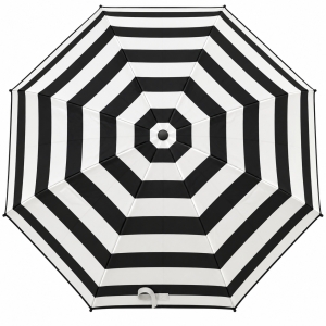 Umbrela pliabila pentru ploaie, 8 spite, diametru 97 cm, UMB065, Negru/ Alb - Img 2