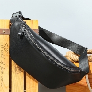 Borseta pentru barbati, Anderin GT3799, piele naturala, model negru - Img 7
