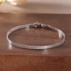 Bratara unisex din argint 925, JW1570, placata cu rodiu - Img 4