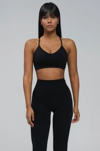 Bustieră Sport Push-Up cu Bretele Versatile,53611, negru - Img 6
