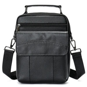 Geanta barbati, Boris GT2244, piele naturala, Negru