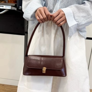 Geanta dama tip baguette,Elinore GT3989, Bordo - Img 4