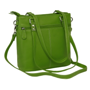 Geanta de dama, Anne GT3855, piele naturala, Verde - Img 3