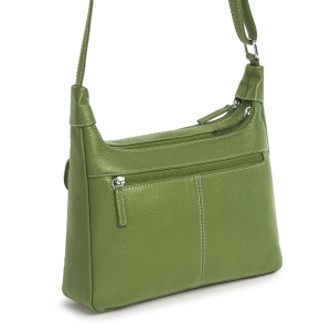 Geanta de dama, Titania GT3893, piele naturala, Verde - Img 4