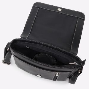 Geanta de umar unisex, Gabrielle, GT3872, piele naturala, Negru - Img 4
