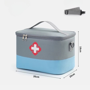Geanta pentru medicamente si trusa de prim ajutor, Medie, GT4028, Gri / Albastru