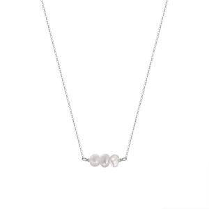 Lantisor argint 925, JW1535, model perla, placat cu rodiu
