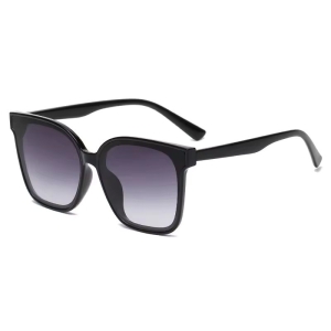 Ochelari de soare pentru femei, SG125, Negru/Gri - Img 1