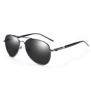 Ochelari de soare unisex, SG038, Gri inchis