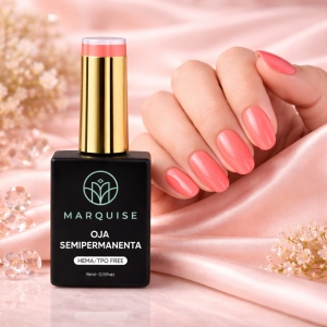 Oja semipermanenta HEMA/TPO FREE, Marquise, Pure Color JY101, 15 ml - Img 2