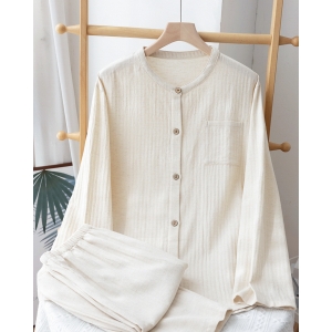 Pijama dama "Pure Comfort" din doua piese, PJ018, Bej - Img 2