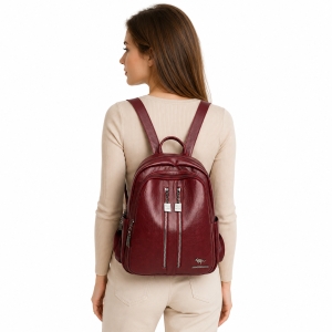 Rucsac dama Hudson GT1330, bordo - Img 2