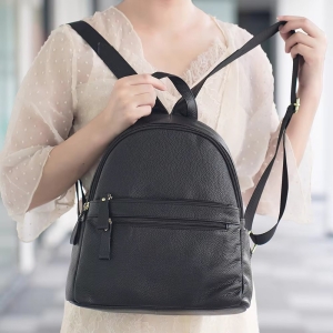 Rucsac dama, Lotus GT3068, piele naturala, Negru - Img 2