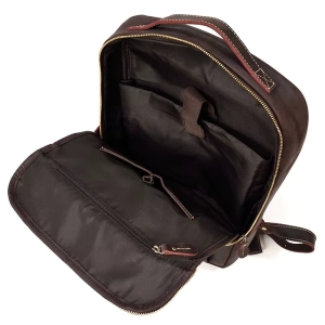 Rucsac pentru barbati, Orion GT3322, piele naturala, Cognac - Img 4