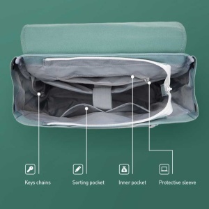 Rucsac unisex, Delaney GT2375, Verde deschis/Verde - Img 3