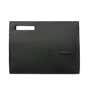 Servieta unisex, Adalbert GT3105, piele naturala, Neagra