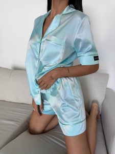 Set pijama dama din doua piese, cu nasturi – 2500126, Ocean Breeze - Img 6