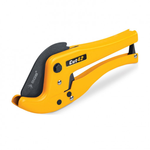 Cleste foarfeca pentru taiat tevi PPR cu revenire automata, SGS, otel, galben, 42 mm