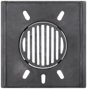 Focar cu Gratar Rotund din Fonta pentru Soba / L[mm]: 335; B[mm]: 325