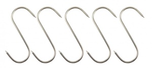 Set 5 carlige pentru sunca, inox 13Cm , Perfect Home