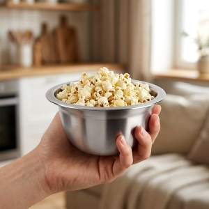 Bol de bucătărie din oțel-inox servire salata etc 16 cm, 900 ml