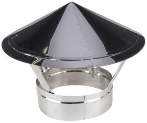 Capac terminal INOX (palarie) pentru burlan 200mm FIX