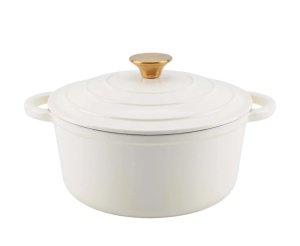 Oală din fontă emailată Alba 3.6L, 24cm, White Line