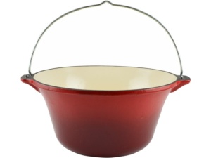 Set Ceaun Fonta Emailata 7.2L + Wok Fonta Natur 31cm, iCook