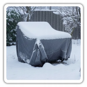 Prelată groasă și impermeabilă 4x6 m (120 g/m²) – protecție uv și margini ranforsate (verde / gri)