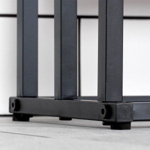  Suport Metalic pentru prosoape cu 3 bare orizontale 44 x 21 x 86 cm, Black Line