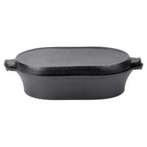 Tavă de copt din fontă cu capac 2 în 1, 28x16 cm, 1,2 l, CAST LINE 