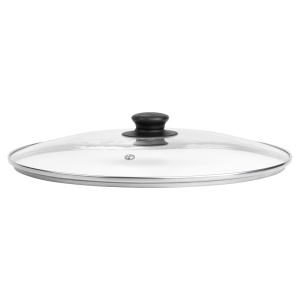 Capac din sticlă termorezistentă 30 cm cu rama din otel inox, până la +200°C