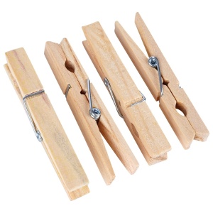 Carlige de rufe din bambus 100 buc