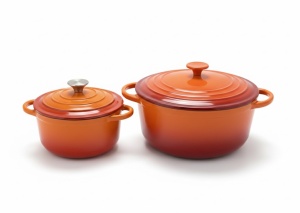 Combo 2 Inimi: Set 2 Oale din Fontă Emailata (6L și 2.8L)