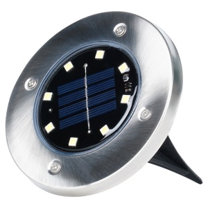 Set 12 Lampi solare de grădină cu LED-uri ingropate, din oțel, 11,5 cm, Solar Line Premium