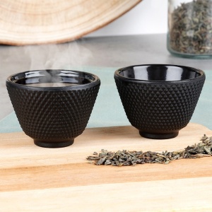 Set 2 Cesti cafea din fontă emailată CAST LINE 60 ml