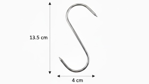 Set 5 carlige pentru sunca, inox 13Cm , Perfect Home